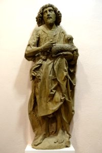 John the Baptist by Tilman Riemenschneider and workshop, Marienkapelle, Wurzburg, 1500-1506, sandstone - Mainfränkisches Museum - Würzburg, Germany - DSC04753