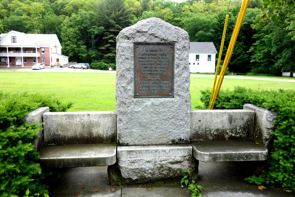 Jonathan Park memorial - Newfane, Vermont - DSC08418
