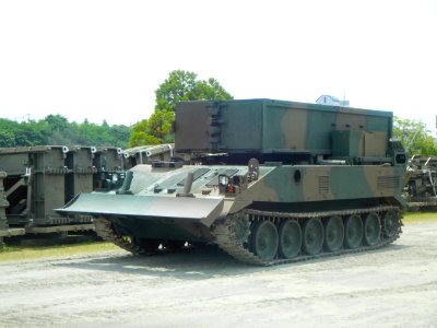 JGSDF Type 92 Mine Clearance Vehicle at the Camp Okubo 001