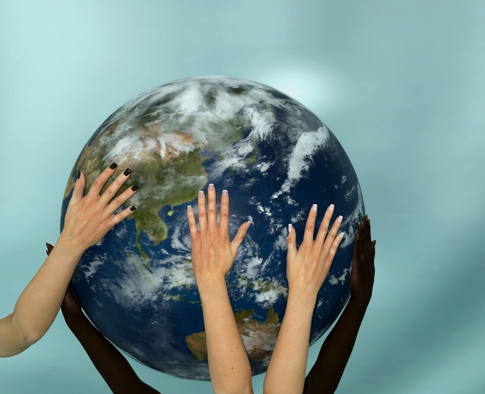 Hands cooperation harmony