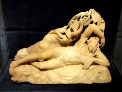 Jonah Under the Gourd Vine, 280-290 AD, Late Roman, Asia Minor, marble - Cleveland Museum of Art - DSC08339