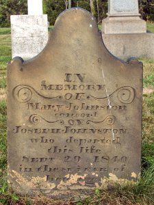 Johnston (Mary), Robinson Run Cemetery, 2015-09-27, 02