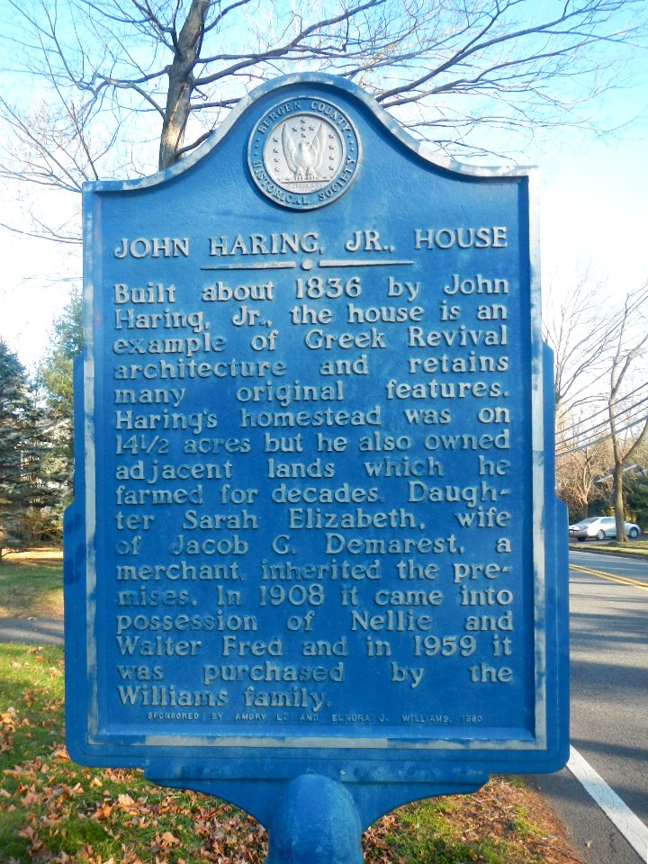 John Haring Jr house Westwood BCHS marker jeh