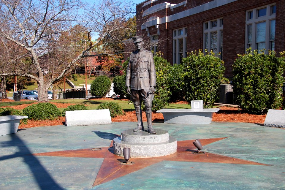 John Henry Towers statue, Rome, GA Nov 2017