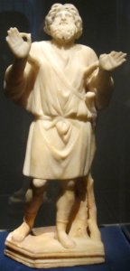 Jonah Praying, 280-290 CE, marble, late Roman, Asia Minor, Cleveland Museum of Art