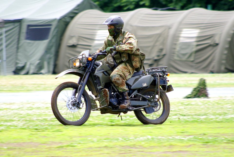 JGSDF reconnaissance bicycle (Kawasaki KLX250) 20120610-02