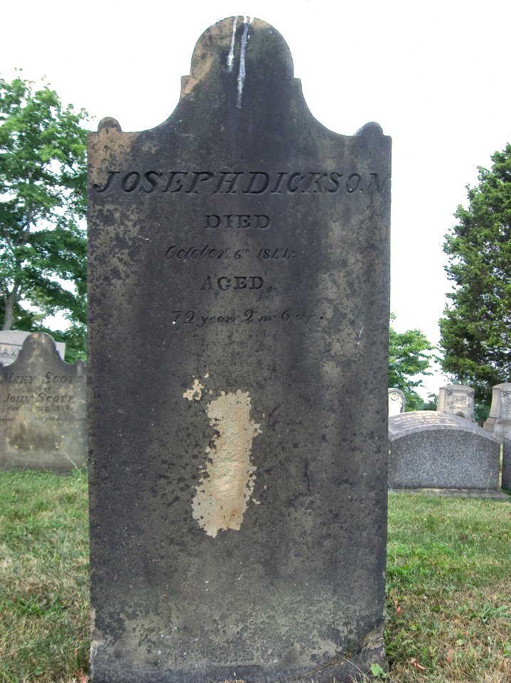 Joseph Dickson Tombstone, Hiland Cemetery, 2015-08-17, 02