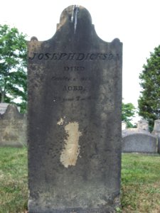 Joseph Dickson Tombstone, Hiland Cemetery, 2015-08-17, 02