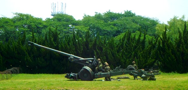 JGSDF FH70 at the Camp Okubo cropped