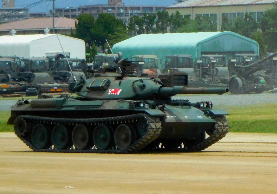 JGSDF Type 74 MBT at the Camp Okubo 001