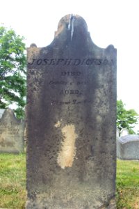 Joseph Dickson Tombstone, Hiland Cemetery, 2015-08-17, 01