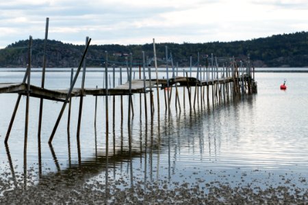 Jetty in Gullmarsvik, side view