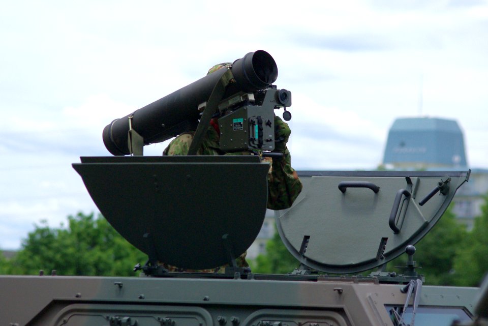 JGSDF Light Armored vehicle & Type01 light anti-tank missile 20120610-01