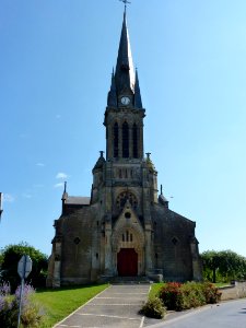 Jonval (Ardennes) église, façade