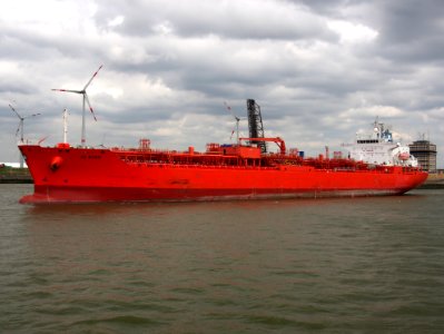 Jo Acer (ship, 2004) leaving Antwerp