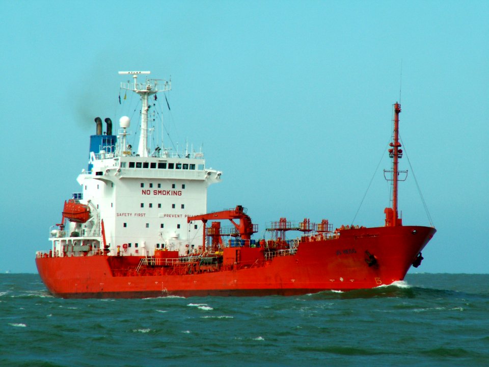 Jo Hegg IMO 8323886 approaching Port of Rotterdam, Holland 08-Apr-2006