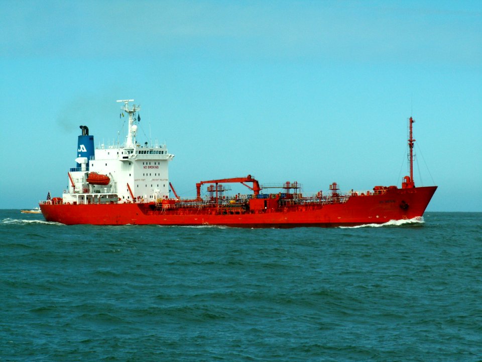 Jo Hegg p2 approaching Port of Rotterdam, Holland 08-Apr-2006