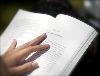 Book kids reading open book photo