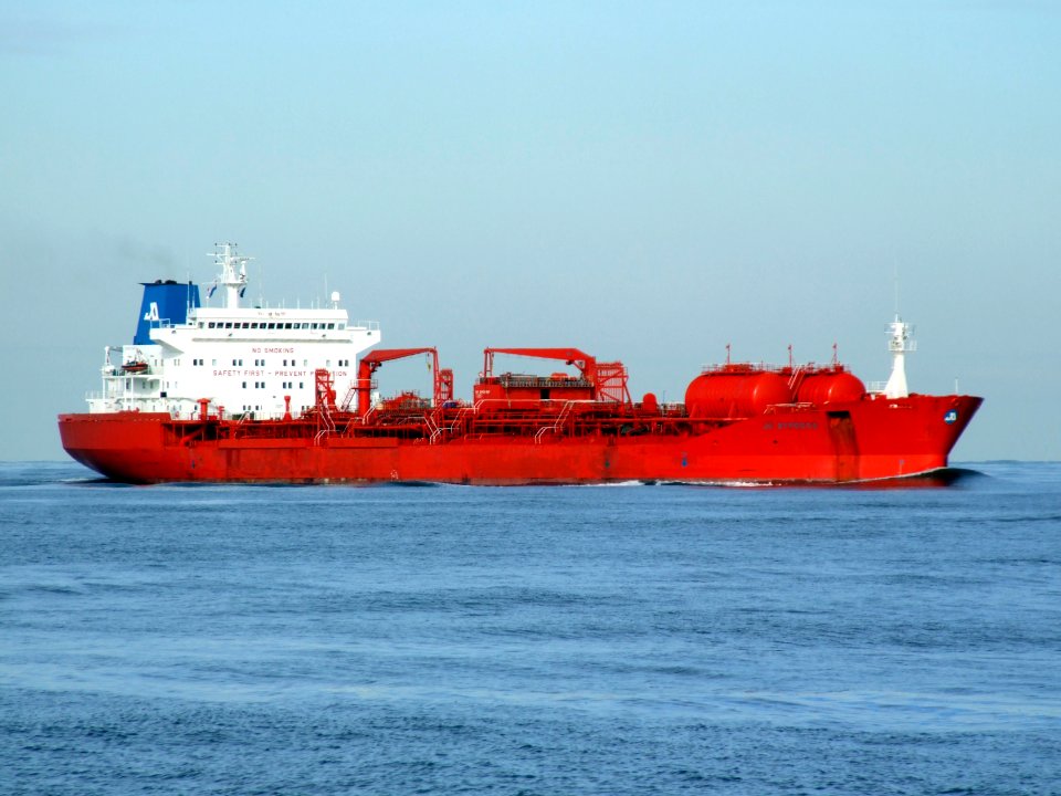 Jo Sypress IMO 9150315 approaching Port of Rotterdam, Holland 21-Feb-2005