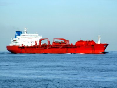 Jo Sypress IMO 9150315 approaching Port of Rotterdam, Holland 21-Feb-2005