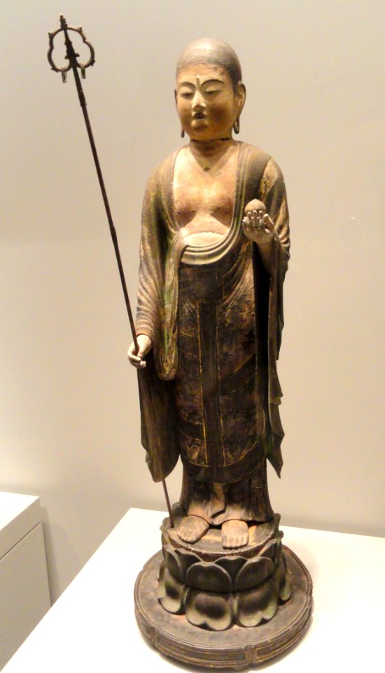 Jizo Bosatsu, late 12th to 13th century, Japan, wood with polychromy and gilding - Art Institute of Chicago - DSC00176