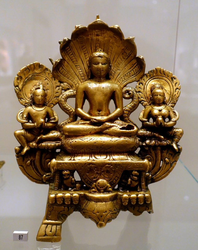Jina Parsvanatha, Western India, Gujarat, 8th century AD, brass - Ethnological Museum, Berlin - DSC01581