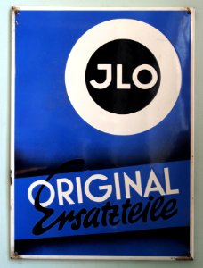 JLO Ersatzteile, Emaille werbung