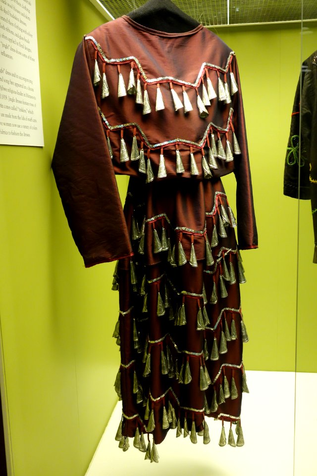Jingle dress, Ojibwe, view 1, undated - Wisconsin Historical Museum - DSC02919