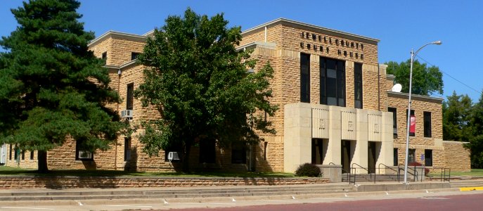 Jewell County, Kansas courthouse from SE 1