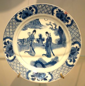Jingdezhen plate of European form, China, Qing dynasty, c. 1680-1722, porcelain, underglaze blue - Royal Ontario Museum - DSC03811