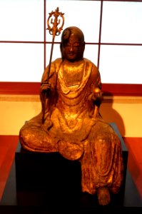 Jiso Bosatsu, Japan, Nanbokucho period, c. 1300s AD, wood, gilding, polychrome - Dallas Museum of Art - DSC05099