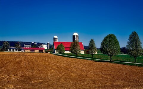 Landscape barn agriculture photo