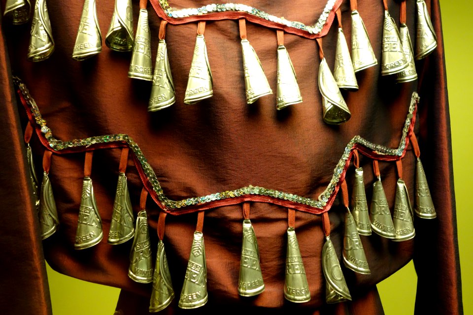 Jingle dress, Ojibwe, view 2, undated - Wisconsin Historical Museum - DSC02923