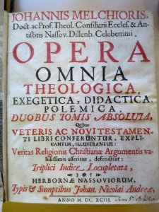 Johannes Melchior Opera Omnia