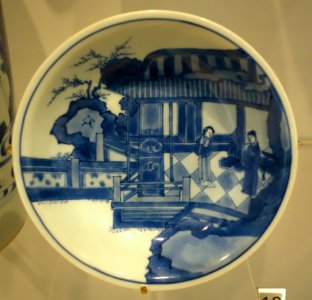 Jingdezhen dish, China, Qing dynasty, c. 1660-1680, porcelain, underglaze blue - Royal Ontario Museum - DSC03803