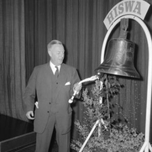 Jhr. mr. A. Feith opent HISWA, Bestanddeelnr 918-9334