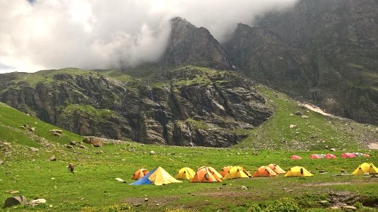 Jobra is the starting point of the Chandrataal trek Himachal India