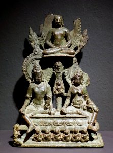 Jina pair with Tirthankara, East Bengal, Pala period, 9th century AD, bronze - Linden-Museum - Stuttgart, Germany - DSC03807