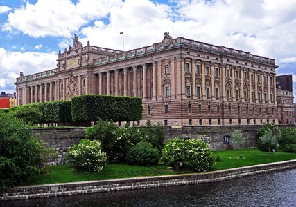 Stockholm reichstag island building