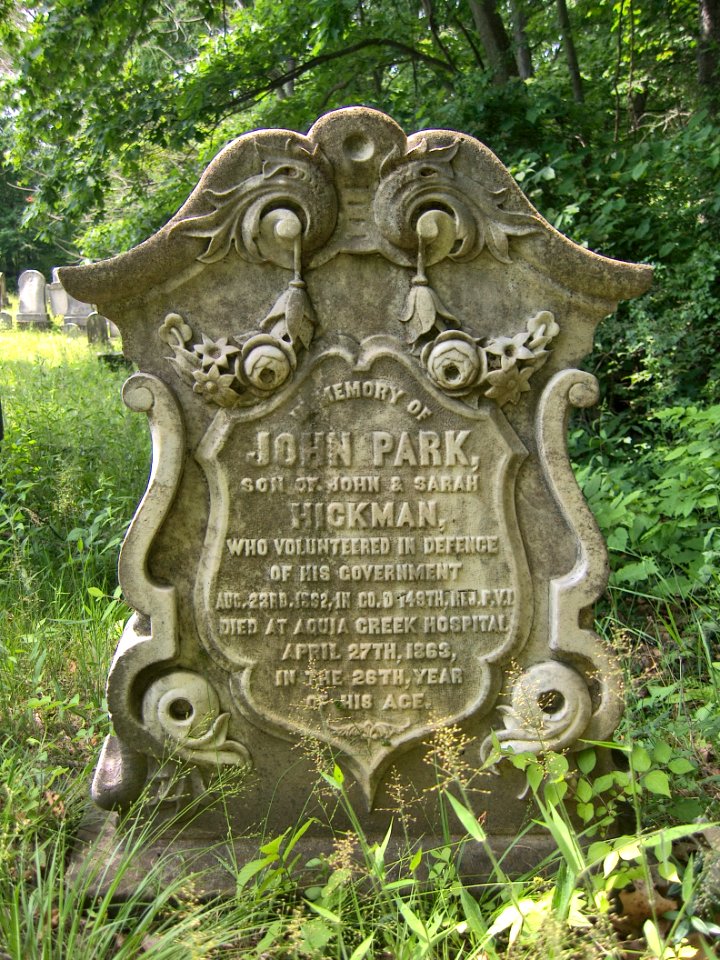 John Park Tombstone, Bethany Cemetery, 2015-06-11, 01
