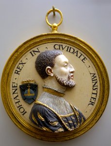 John of Leiden, King of the Anabaptists, by Conrad Meit, c. 1535, marble on Solnhofer stone - Bode-Museum - DSC03354