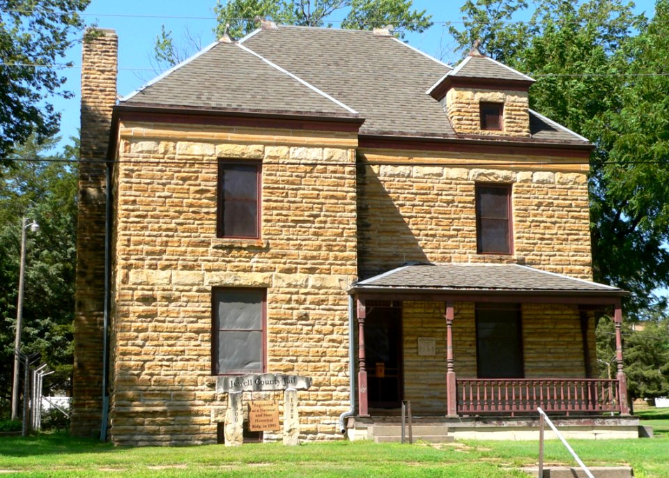 Jewell County, Kansas jail from E 2