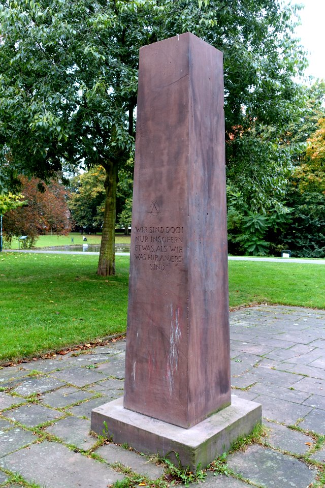 Johann Heinrich Merck monument - Herrngarten, Darmstadt, Germany - DSC09847