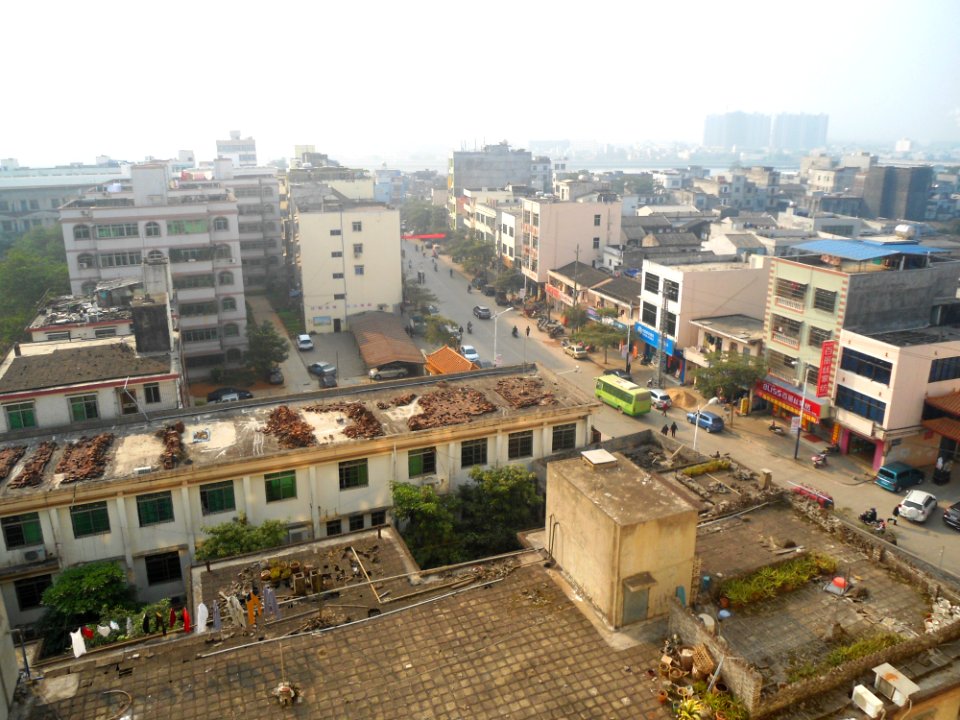 Jinjiang Town - rooftop view