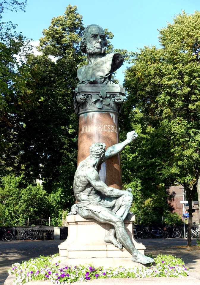John Ericsson monument by John Börjeson - Stockholm, Sweden - DSC00743
