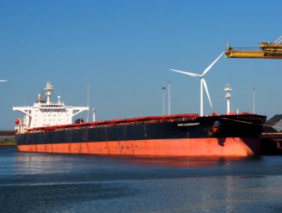 JOHN OLDENDORFF - IMO 9225005 - Callsign ONDB, Port of Amsterdam, Hoogovens, IJmuiden