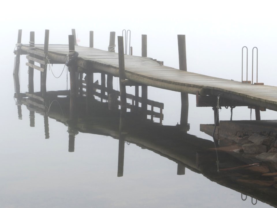 Jetty in fog at Holländaröd 5