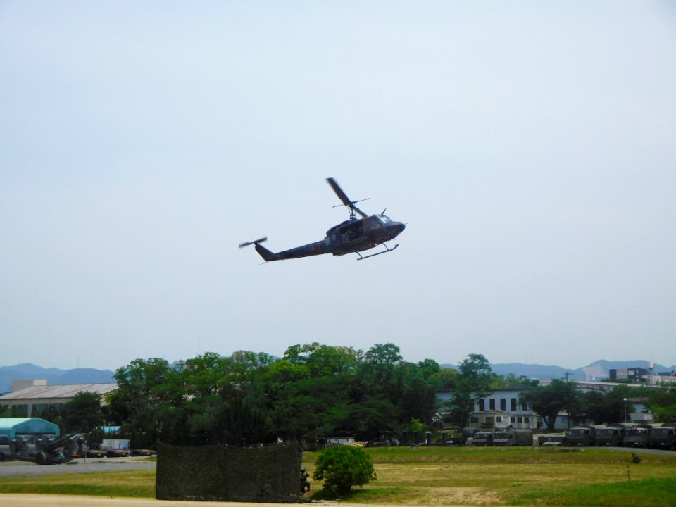 JGSDF UH-1 at the Camp Okubo 01
