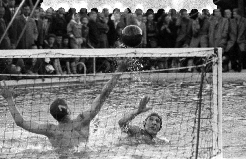 Jeugdinterland waterpolowedstrijd Nederland tegen Joegoslavië in Ermelo, Bestanddeelnr 910-4326
