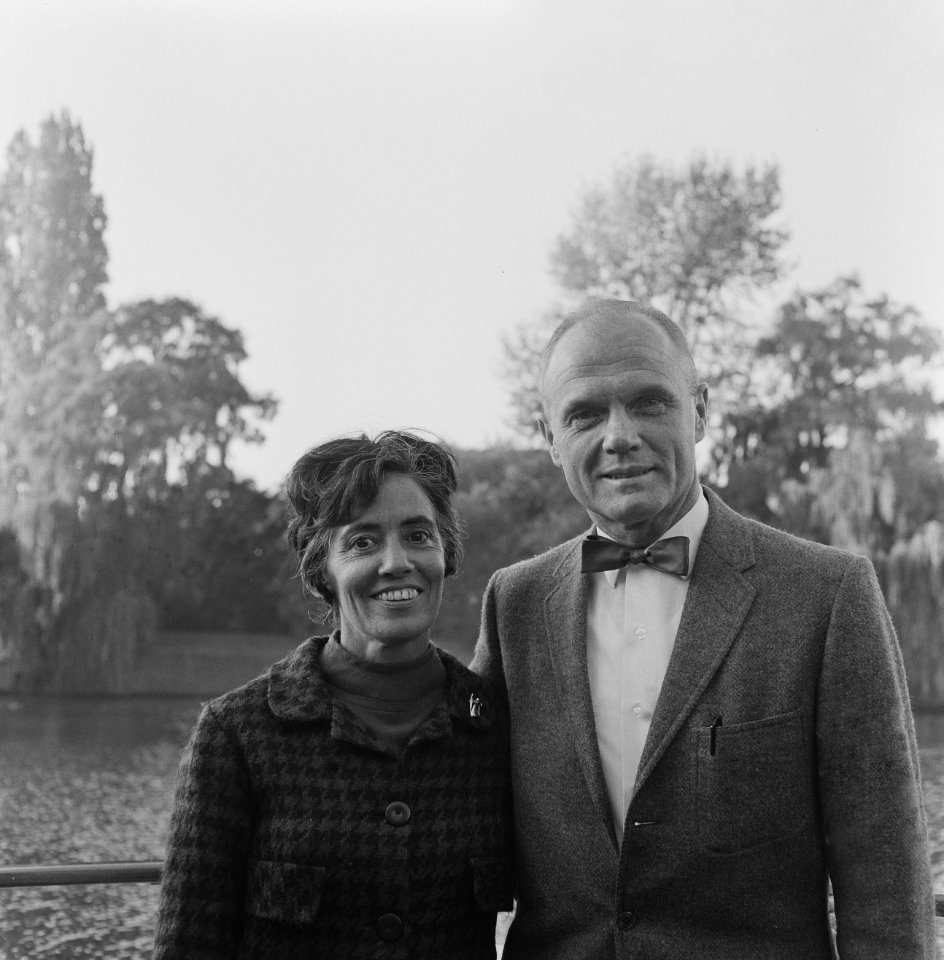 John Glenn en zijn echtgenote Anna Margaret Castor, Bestanddeelnr 918-2888
